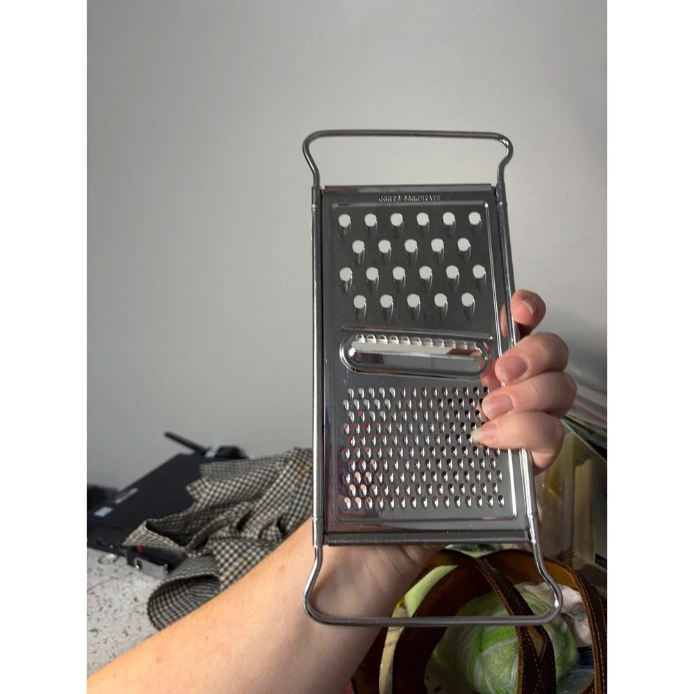 Vintage‎ Stainless Steel Box Grater Kitchen Utensil Retro Cooking Gadget